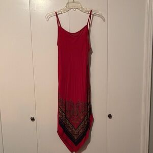 Vintage late 90s red spaghetti strap dress. Sz Small
